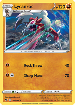 Lycanroc (095/185) [Espada y escudo: voltaje intenso] 
