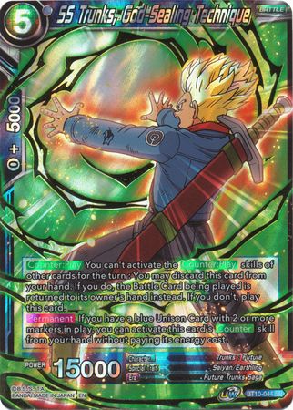 SS Trunks, Técnica de Sellado de Dios (BT10-044) [El ascenso del guerrero al unísono] 