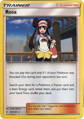 Rosa (204/236) (Exclusiva de la caja de construcción y combate) [Sun &amp; Moon: Cosmic Eclipse] 