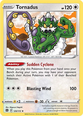 Tornadus (126/172) [Espada y escudo: estrellas brillantes] 