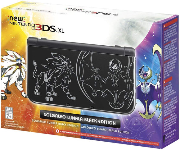 New Nintendo 3DS XL Solgaleo Lunala Black Edition - Nintendo 3DS