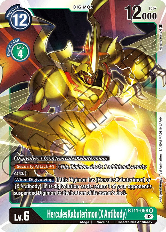 HerculesKabuterimon (anticuerpo X) [BT11-058] [Fase dimensional] 