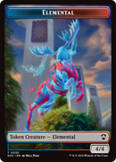 Elemental (0020) // Treasure Double-Sided Token [Secrets of Strixhaven Commander Tokens]-1