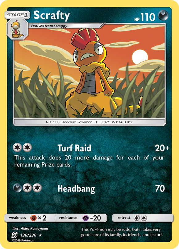Scrafty (138/236) [Sol y Luna: Mentes unificadas] 
