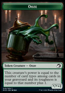 Zombie (005) // Ooze Double-Sided Token [Innistrad: Midnight Hunt Tokens]-2