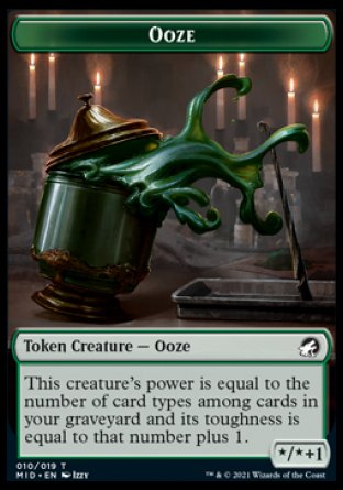 Clue // Ooze Double-Sided Token [Innistrad: Midnight Hunt Tokens] - 0