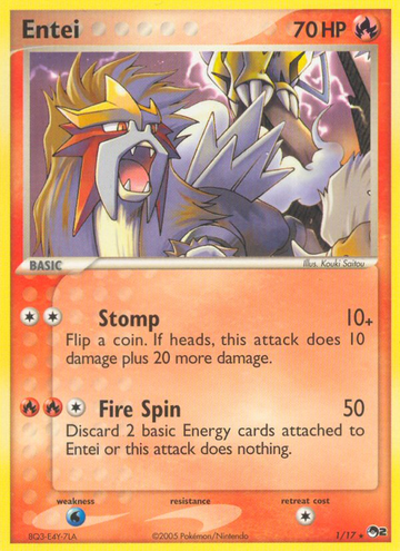 Entei (1/17) [Serie POP 2] 