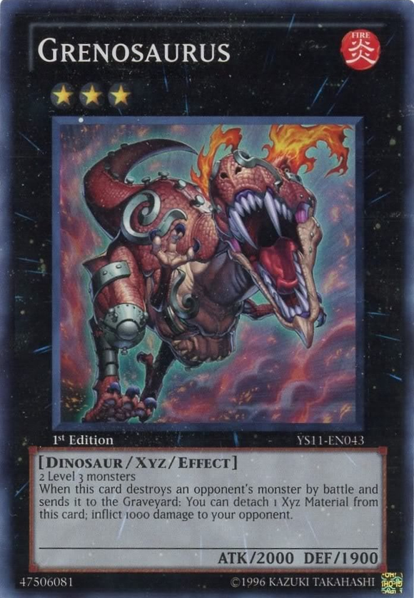 Grenosaurus [YS11-EN043] Súper raro 