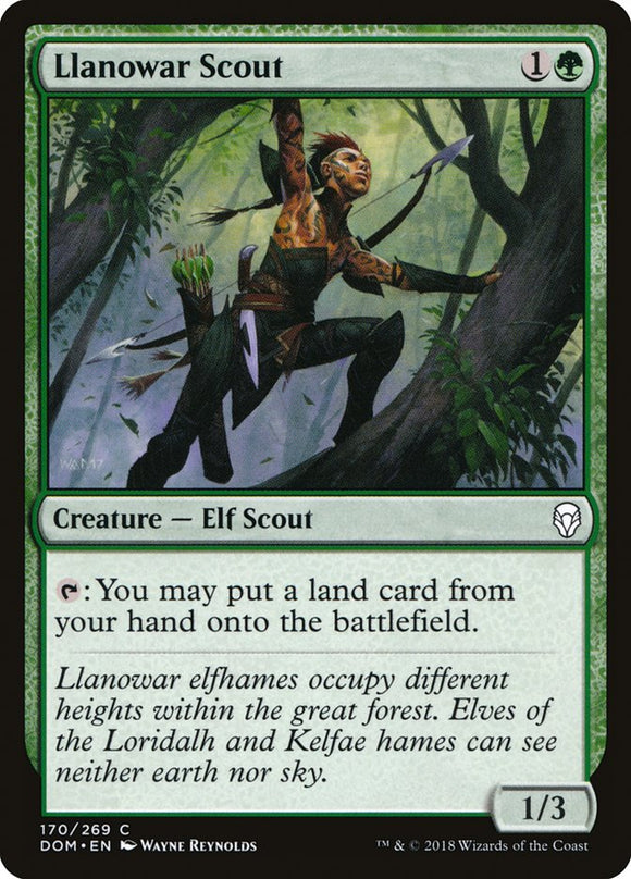 Explorador de Llanowar [Dominaria] 