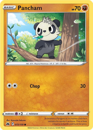 Pancham (072/159) [Espada y escudo: cenit de la corona] 