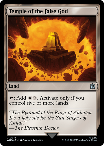 Templo del dios falso (Surge Foil) [Doctor Who] 