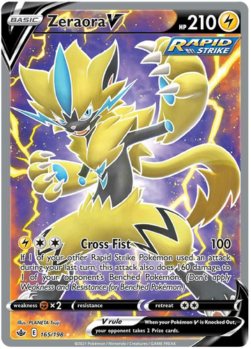 Zeraora V (165/198) [Espada y escudo: Reinado escalofriante] 
