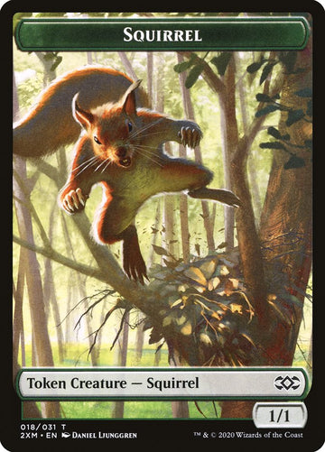 Demon // Squirrel Double-Sided Token [Double Masters Tokens] - 0