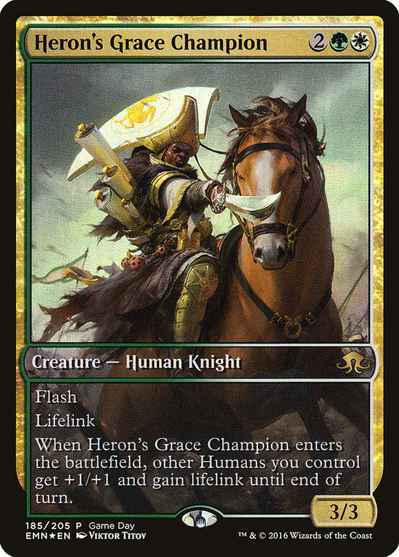 Campeón de la Gracia de la Garza (Día del Juego) [Promociones de Eldritch Moon] 
