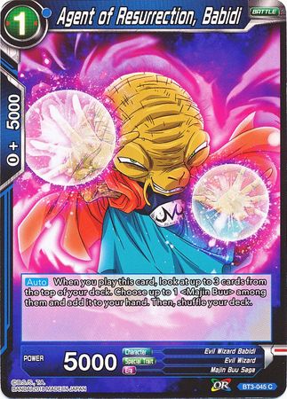 Agente de la Resurrección, Babidi (BT3-045) [Mundos cruzados] 
