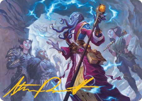 Tarjeta de arte de polimorfismo verdadero (firma estampada en dorado) [Serie de arte de Dungeons &amp; Dragons: Adventures in the Forgotten Realms] 