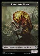 Rebel // Phyrexian Germ Double-Sided Token [Phyrexia: All Will Be One Commander Tokens]-2