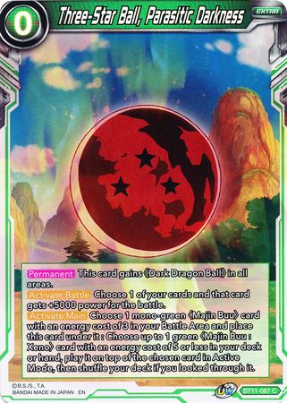 Bola de tres estrellas, Oscuridad parasitaria (BT11-087) [Línea de sangre bermellón] 