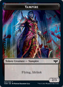 Human (001) // Vampire (007) Double-Sided Token [Innistrad: Crimson Vow Tokens]-2