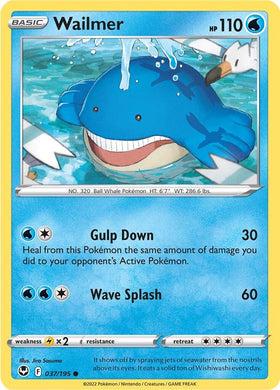 Wailmer (037/195) [Espada y escudo: Tempestad de plata] 