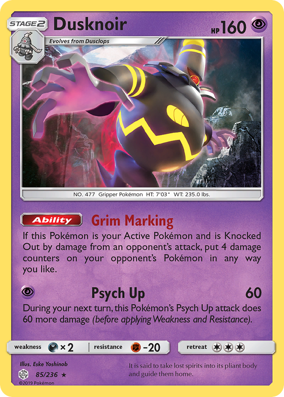 Dusknoir (85/236) [Sol y Luna: Eclipse Cósmico] 
