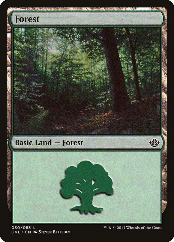 Bosque (30) (Garruk vs. Liliana) [Antología de Duel Decks] 