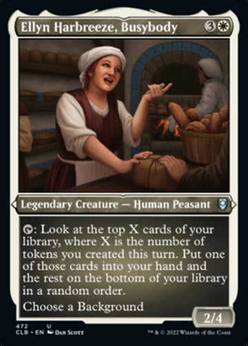 Ellyn Harbreeze, entrometida (grabado en papel de aluminio) [Commander Legends: Battle for Baldur's Gate] 