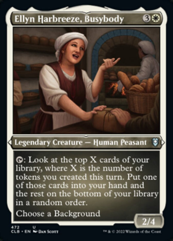 Ellyn Harbreeze, entrometida (grabado en papel de aluminio) [Commander Legends: Battle for Baldur's Gate] 