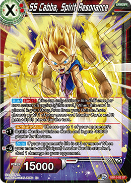 SS Cabba, Spirit Resonance (Baraja de inicio: Orgullo de los Saiyans) (SD15-02) [Cross Spirits] 