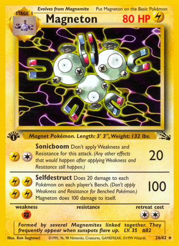 Magneton (26/62) [Fósil 1.ª edición] 