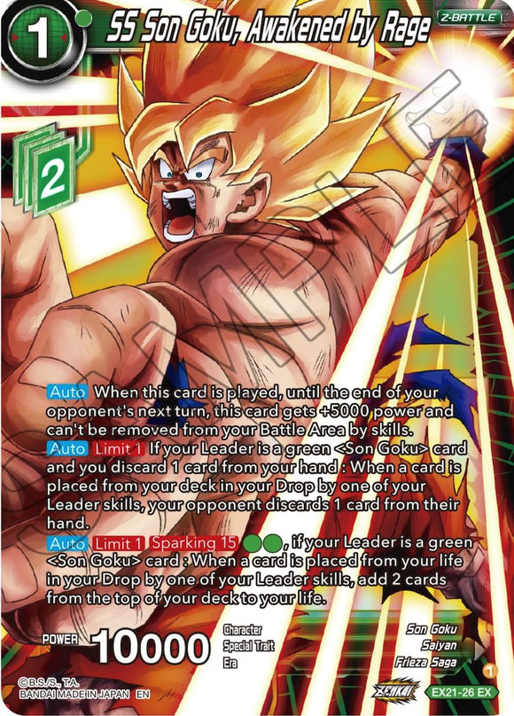 SS Son Goku, Despertado por la Furia (EX21-26) [Set del 5.º Aniversario] 