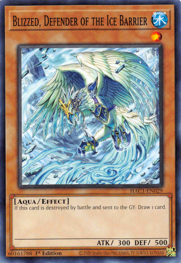 Blizzed, Defensor de la Barrera de Hielo [HAC1-EN029] Común 