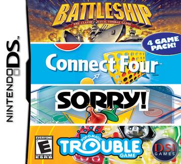 Battleship / Connect Four / Sorry / Trouble - Nintendo DS