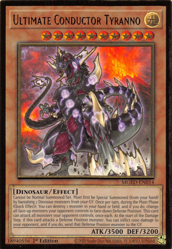 Ultimate Conductor Tyranno [MGED-EN014] Oro Raro 
