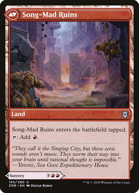 Song-Mad Treachery // Song-Mad Ruins [Zendikar Rising] - 0