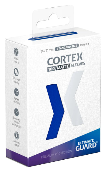 Ultimate Guard: Cortex - Matte Blue Standard Size Card Sleeves (100)