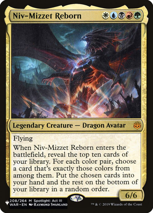 El renacimiento de Niv-Mizzet [La lista] 