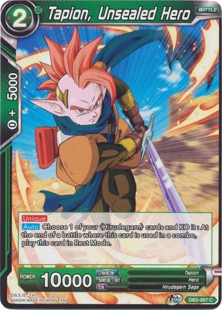 Tapion, héroe revelado (DB3-067) [Fuerza gigante] 