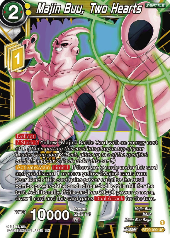 Majin Buu, Dos Corazones (BT20-090) [Poder Absorbido] 