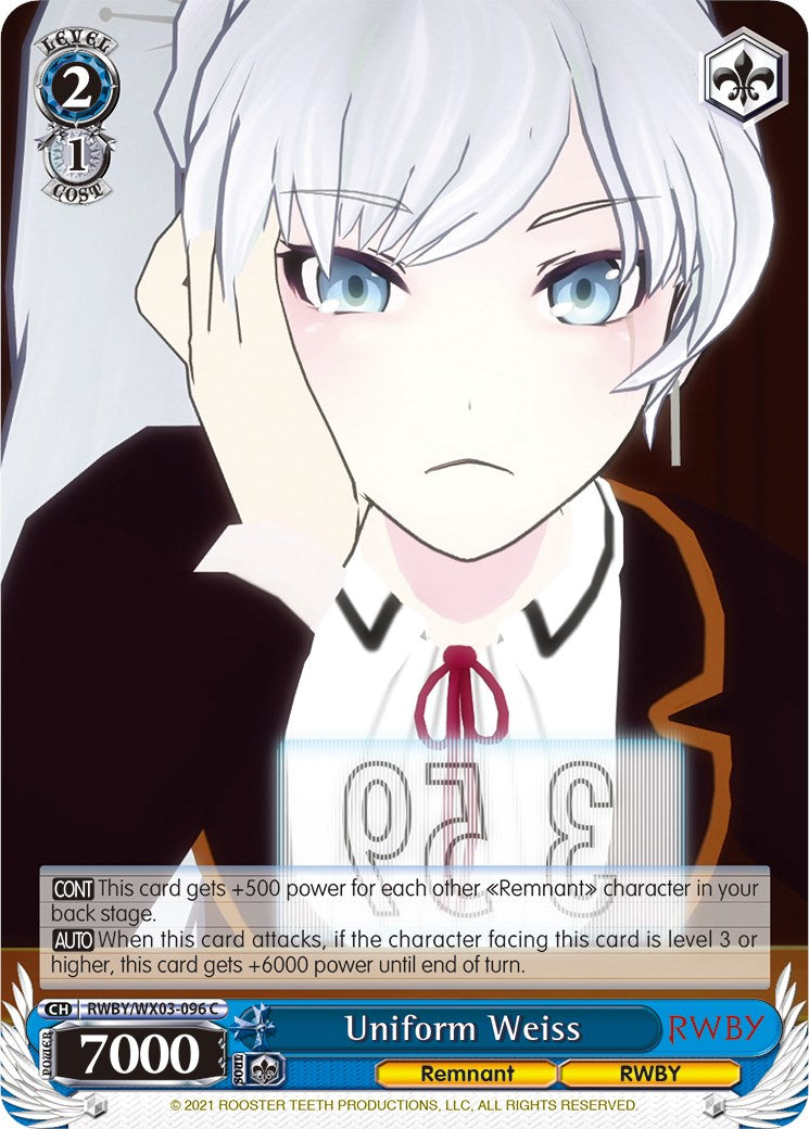 Uniform Weiss (RWBY/WX03-096 C) [RWBY]