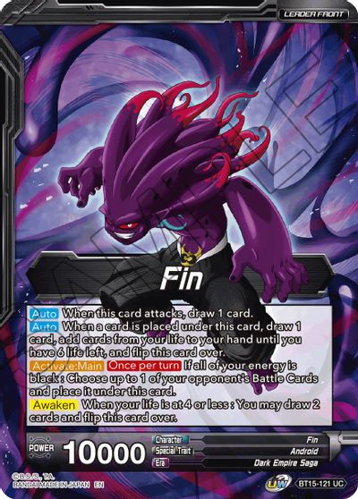 Fin // Fin, Absorción Apocalíptica (BT15-121) [Enfrentamiento Saiyajin] 