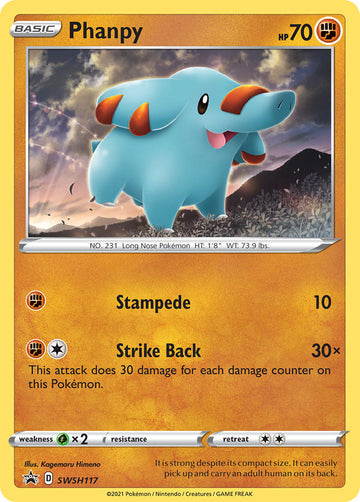 Phanpy (SWSH117) [Promociones de Sword &amp; Shield: Black Star] 