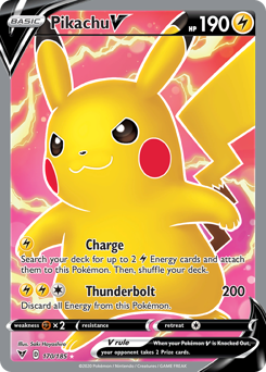 Pikachu V (170/185) [Espada y escudo: voltaje vívido] 