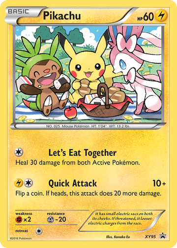 Pikachu (XY95) [Promociones de XY: Black Star] 