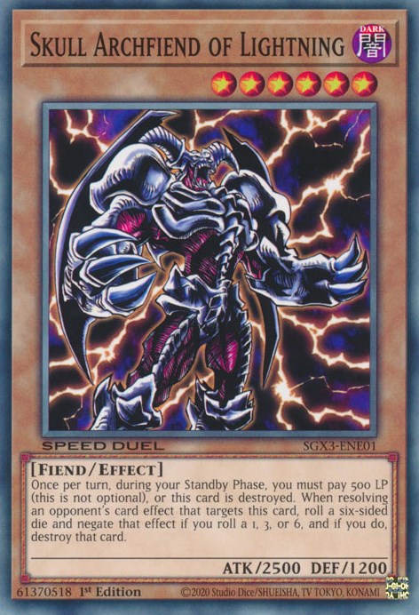 Archidemonio del Rayo Cráneo [SGX3-ENE01] Común 