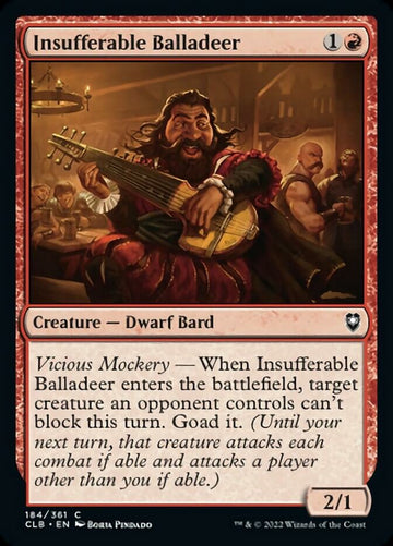 El baladista insoportable [Commander Legends: Battle for Baldur's Gate] 