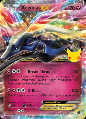 Xerneas EX (97/146) [Celebraciones: 25º aniversario - Colección Clásica] 