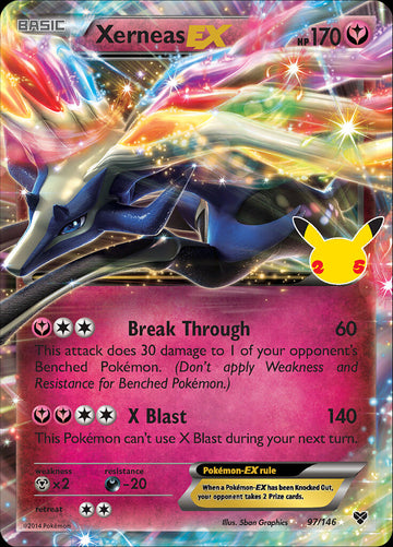 Xerneas EX (97/146) [Celebraciones: 25º aniversario - Colección Clásica] 
