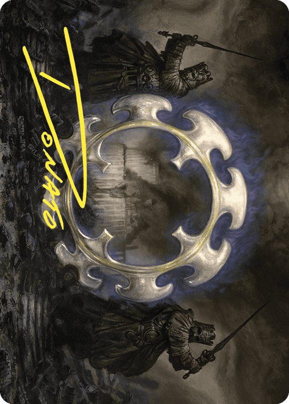 Tarjeta de arte de la Corte de Ardenvale (firma estampada en oro) [Serie de arte Wilds of Eldraine] 