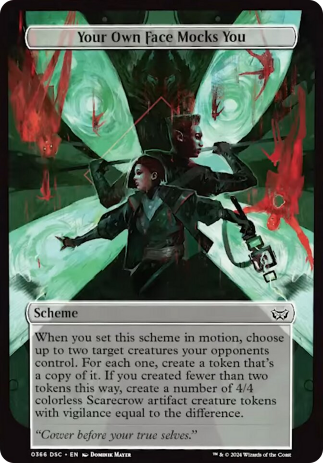 Your Own Face Mocks You (Full Art) [Duskmourn: Archenemy] - 0